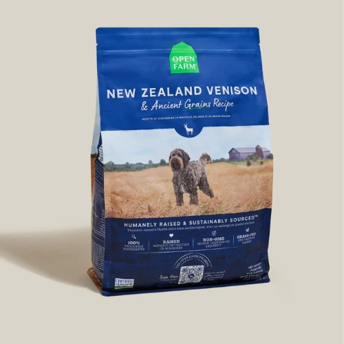New Zealand Venison & Ancient Grains Dog Kibble